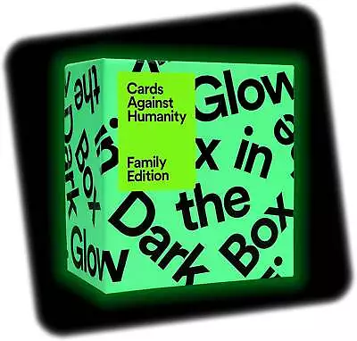 Cards Against Humanity Family Edition FirstExpansion Glow In The Dark Box • $39.95