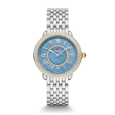 NEW MICHELE Serein Diamond Bezel Limited Edition Women's Watch MWW21B000156 • $1795