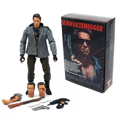 NECA Terminator Ultimate T-800 Tech Noir Schwarzenegger 7''  Action Figure Doll • $33.99