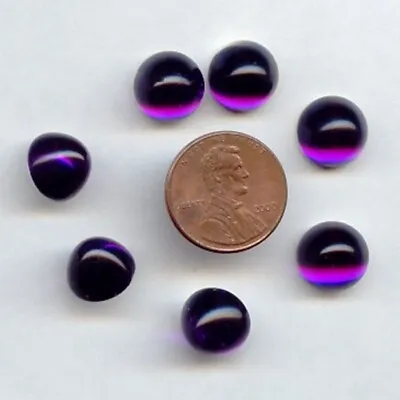 36 VINTAGE AMETHYST ACRYLIC 11mm. HIGH DOME ROUND CABOCHONS 7129 • $3.74
