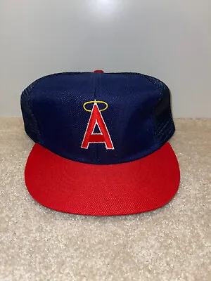 Vintage CALIFORNIA ANGELS Baseball Cap Hat Mesh Snapback Annco - NWOT • $15