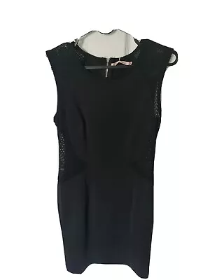 £10.99 • Buy Little Black Dress LBD Illusion Perforated Sides Zip Back Ladies Size S Small