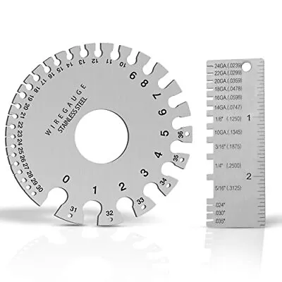 Double Sided Wire Gauge Tool And Sheet Metal Weld Gauge Dimensional Inspecti... • $12.33