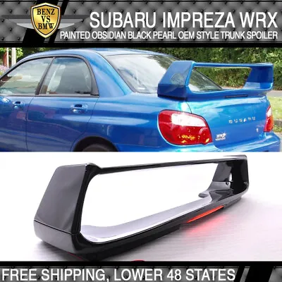 Fits 02-07 Subaru Impreza WRX Trunk Spoiler Painted Obsidian Black Pearl # 32J • $339.99