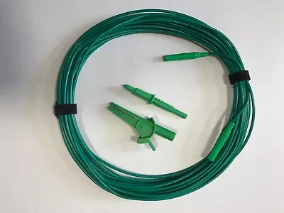 Extra Long Test Lead Green Fits Fluke Megger R2 Bonding Electrician • £17.31