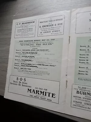 Variety Theatre Programme 1940grimsby Tivoliscuttling The Blues • £8