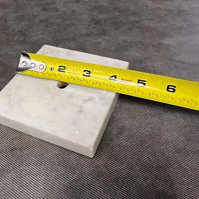 Vtg Lamp Base ONE 4  Square Marble Square Parts Only • $29.99