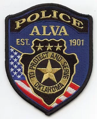 ALVA OKLAHOMA Indian Arrowhead POLICE PATCH • $12.99