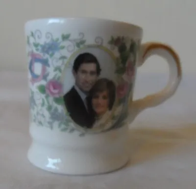 Vintage 1982 Coalport Miniature Mug Birth Of Prince William Charles Diana Lady • £12.94