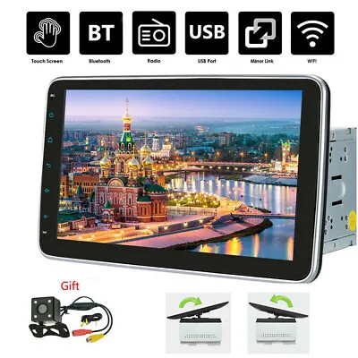 Android 12 10.1  4CORE DOUBLE 2 DIN TABLET CAR STEREO RADIO Navigation CAMERA US • $146.96