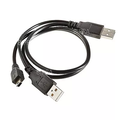 USB 2.0 A To Mini-B 5 Pin Cable - Black For External Hard Drives MP3 Players Y  • £1.89