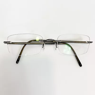 Marchon Eyeglasses Frame 770/36 031 Airlock Black Rimless 51[ ] 21 140 Unisex Ey • $59.99