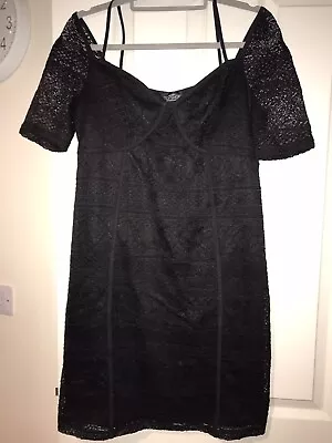 Topshop Maternity Lace Party Occassion  Cold Shoulder Dress Size UK  12 • £15