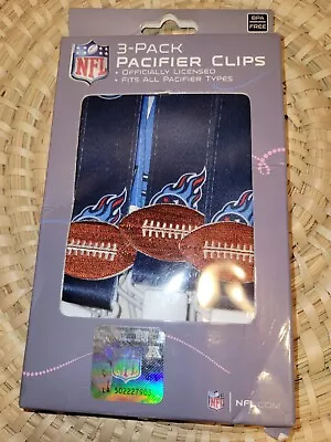 New In Box NFL Titans Ajustable Pacifier Clips • $6