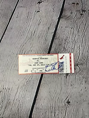 2014 Memphis Redbirds Vs Iowa Ticket Stub 5/29/2014 Tim Cooney 1  Hitter Signed • $34.99