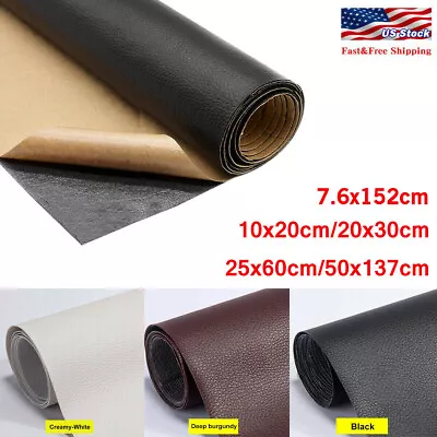 Leather Repair Tape Black Self-Adhesive Patch For Car Seats Couch Sofa Furniture • $8.99