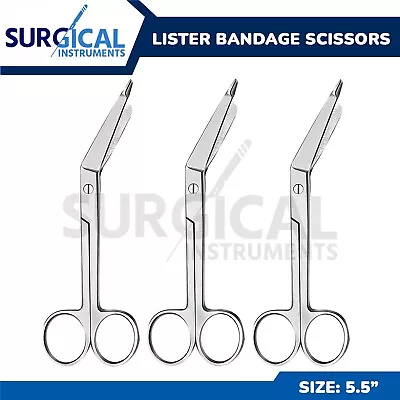 3 Pcs Lister Bandage Scissors 5.5  Surgical Medical Instruments German Grade • $9.99