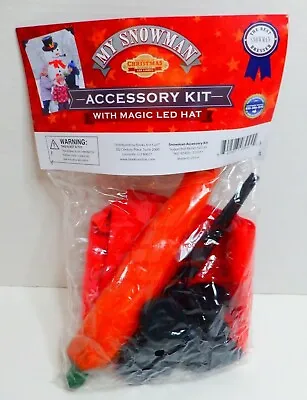 My Snowman Accessory Kit Scarf Pipe Carrot Nose Eyes Buttons Dots • $6.99