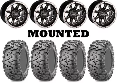 Kit 4 Maxxis Bighorn 2.0 Tires 25x8-12/25x10-12 On Moose 548X Black Wheels HP1K • $1162.32