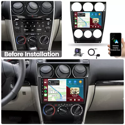 For Mazda 6 GG GY 2004-2015 Carplay Car Stereo Radio GPS Android 13.0 Head Unit • $169.99