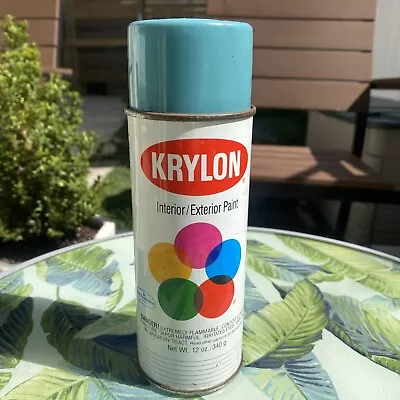 Vintage Krylon Spray Paint Can 1904 Teal Blue 1991 Sherwin Williams • $17.99