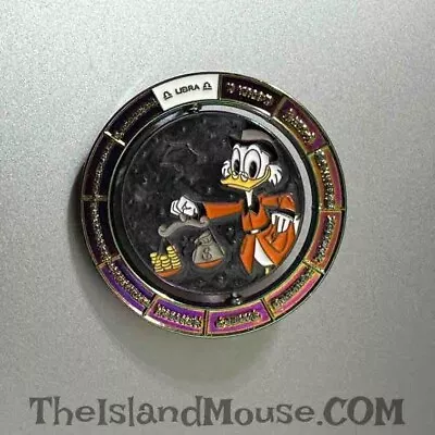 Disney LE Scrooge McDuck Libra Zodiac Magic In Stars Spinner Pin (U1:152270) • $14.95