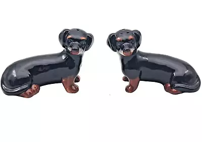 Dachshund Novelty Salt & Pepper Shaker Set Ceramic Sausage Dog Lover Gift Boxed • £12.95