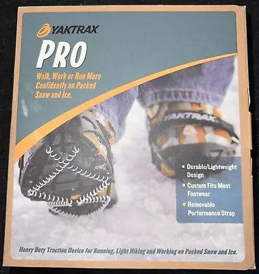 Yaktrax Pro Traction Cleats For Walking/Jogging/Hiking On Snow & Ice L Large NEW • $34.98