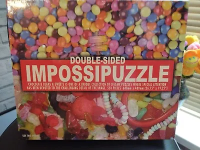 Impossipuzzle Chocolate Beans Sweets  Jigsaw Puzzle Double Sided 550 Pieces New • £10.98