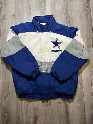 Vintage 90s Apex One Jacket NFL Dallas Cowboys ProLine Size Medium CLEAN • $49.99