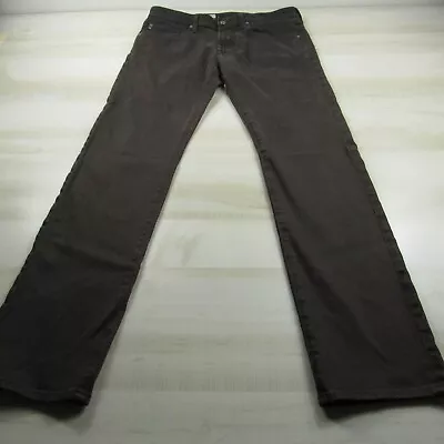 Adriano Goldschmied Jeans Mens 34x33 Brown AG Matchbox Slim Straight USA Made • $31.99