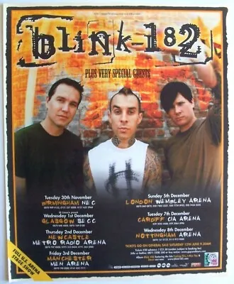 $23.98 • Buy Blink-182 2004 Advert Uk Concert Tour