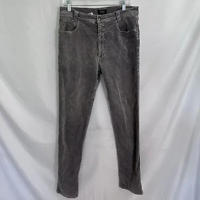 Versace Classic V2 Pants Gray Corduroy Regular Straight Size 38 X 32 Pants • $74.99