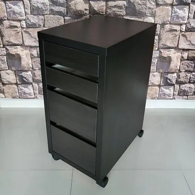 IKEA MICKE Drawer Unit Drop File Storage Black Brown 13 3/4x29 1/2  402.447.51 • £202.67