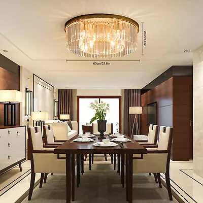 Modern Luxury Crystal Ceiling Lamp Pendant Light Chandelier Lighting Fixture E12 • $85.50