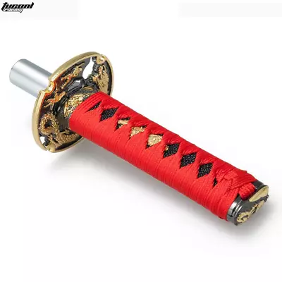 RED Universal 150mm Samurai Sword Shift Knob Shifter Katana Metal Sport Adapters • $35.19