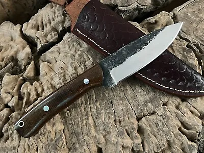 Custom Handmade Bushcraft Hunting Knife Survival Camping Fixed Blade Knife • $68