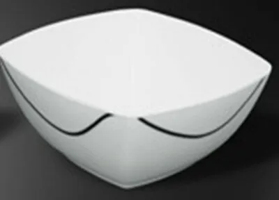 Set Of 2 OR Individual Zen Melamine Square Soup Cereal Bowl Bowls • £3.98