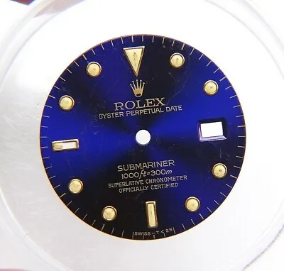 Vintage Genuine Rolex Submariner 16613 16618 16803 16808 Blue Purple Singer Dial • $250