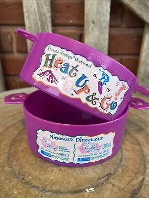 Vintage 90s Quaker Oatmeal Purple Plastic Instant Heat Up & Go It’s Hot Bowls • $26.99
