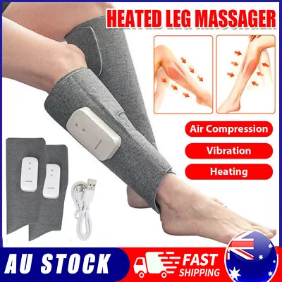 Leg Massager Heated Air Compression Foot Massage For Circulation Muscles Relax • $42.95