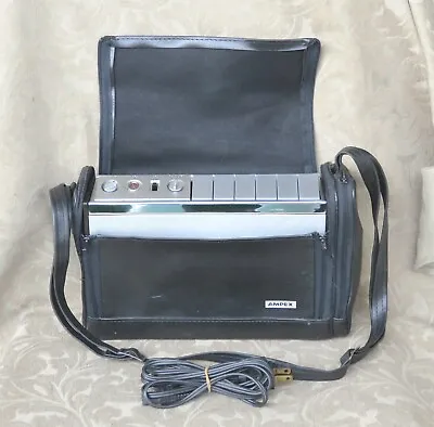 Vintage 1969  Ampex Micro 14 Portable Cassette Recorder Excellent Condition • $55