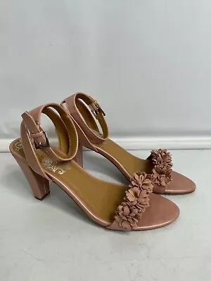 Mootsies Tootsies Edelweiss Women's High Heel Sandals 9 M Strappy NIB Rose • $29.99