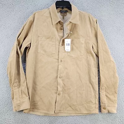 $95.68 • Buy A.P.C. Joe Corduroy Overshirt Men's S Beige Full Buttoned Collared Long Sleeves