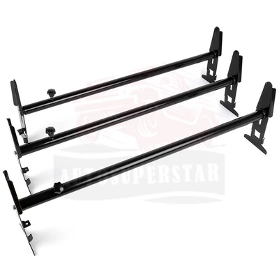 $99.99 • Buy 3 X Van Roof Ladder Rack Cargo Carrier Square 3 Rail For Dodge Ford GMC Chevy