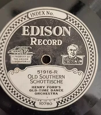 Antique EDISON DISC PHONOGRAPH RECORD #52067 Henry Ford Old-Time Dance Orchestra • $20