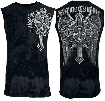 Xtreme Couture By Affliction Men's Muscle T-shirt Tank Top Ragged Faith S-5XL • $25.95