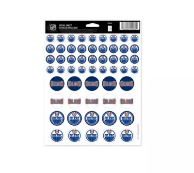 (Set Of 2) Official NHL - Edmonton Oilers Vinyl Sticker Sheet 8.5  X 11  • $13