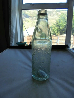£8.99 • Buy JAMES TURNER EDENVALE WORKS CARLISLE CUMBRIA 10oz CODD MINERAL WATERS BOTTLE