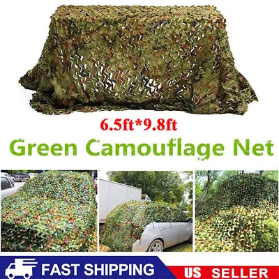 13-26Ft Camping Camouflage Netting Military Camo Sunshade Mesh Hunting Car Cover • $13.99